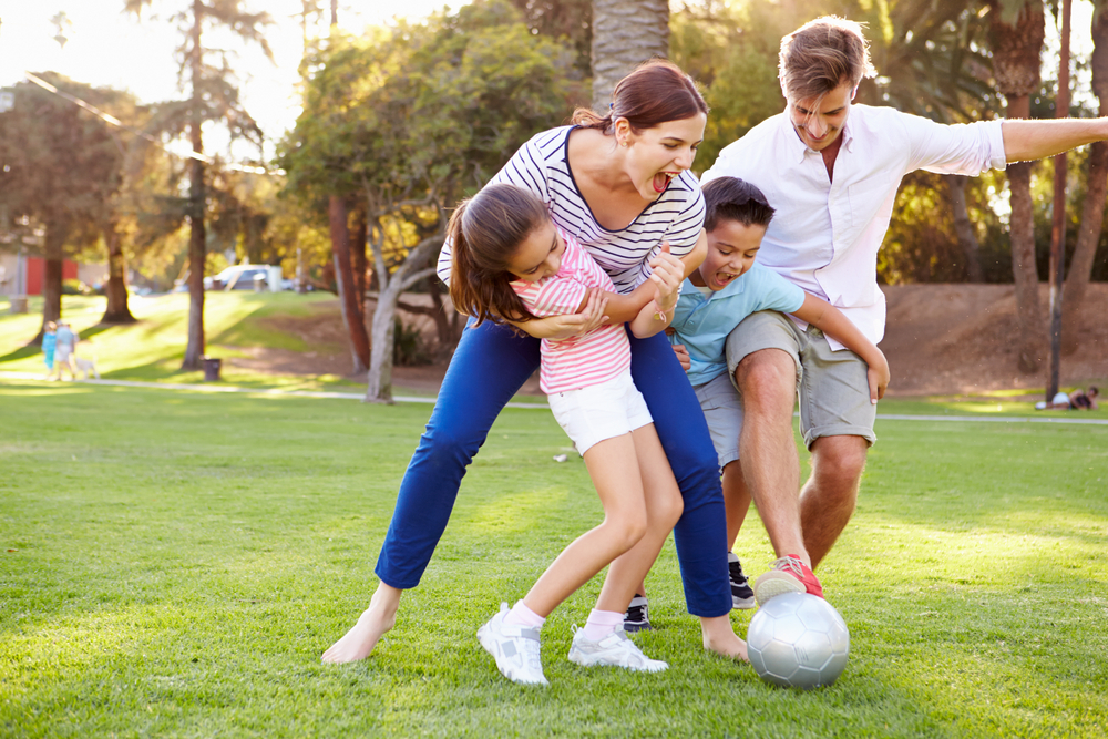 Family enjoying quality time in a clean South Tampa home